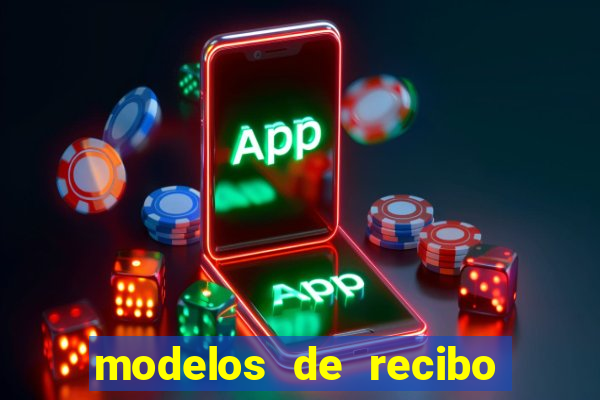 modelos de recibo de pagamento word