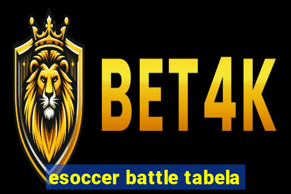 esoccer battle tabela