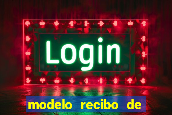 modelo recibo de pagamento word