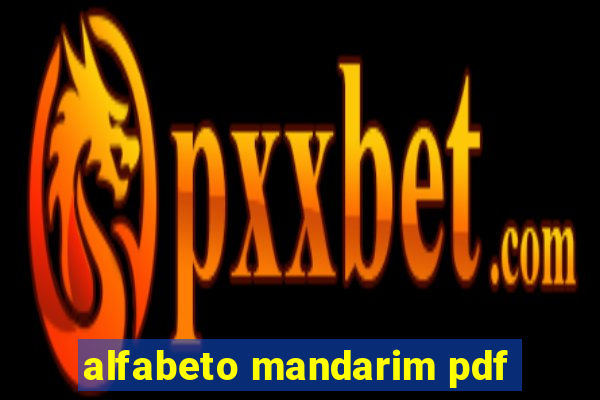 alfabeto mandarim pdf