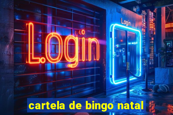 cartela de bingo natal