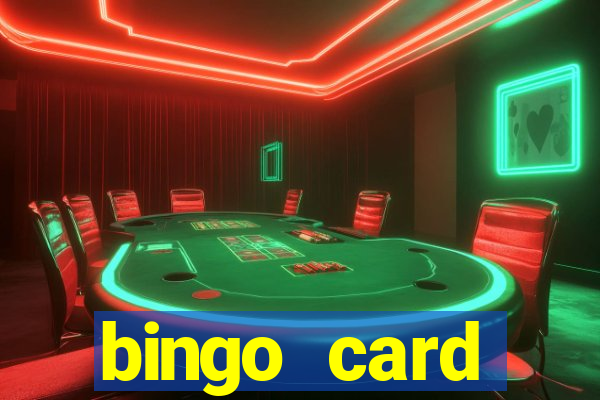 bingo card generator with pictures