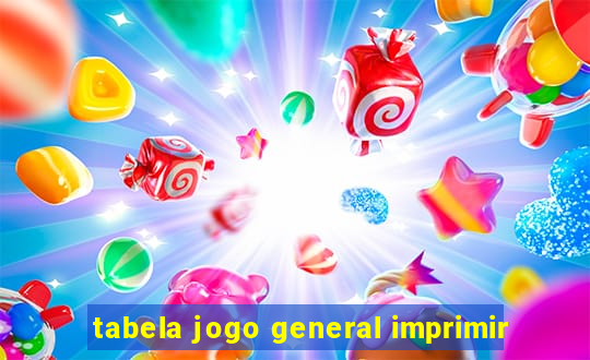 tabela jogo general imprimir