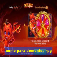 nome para demonios rpg