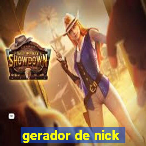 gerador de nick