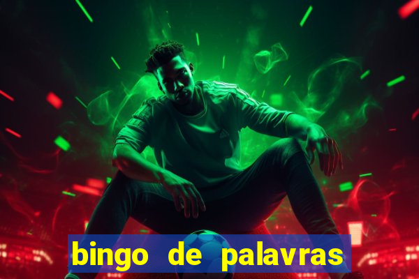 bingo de palavras 3 ano