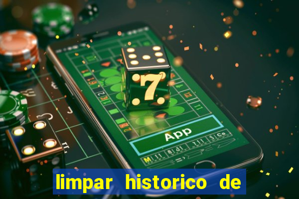 limpar historico de apostas bet365