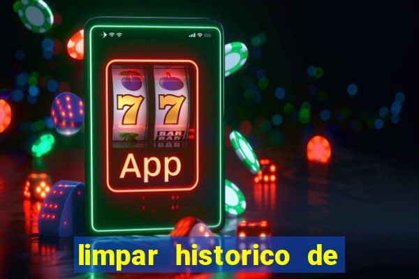 limpar historico de apostas bet365