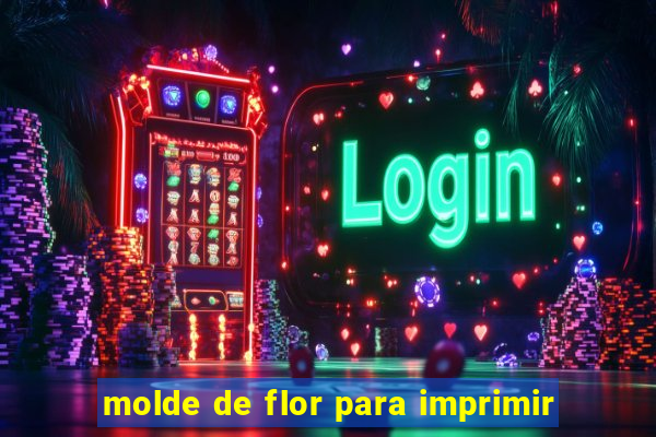 molde de flor para imprimir