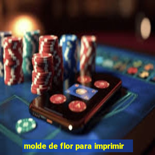 molde de flor para imprimir