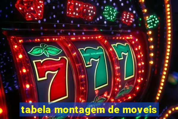 tabela montagem de moveis