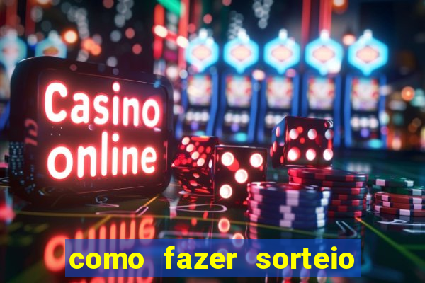 como fazer sorteio de cores online