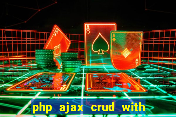 php ajax crud with datatables and bootstrap modals