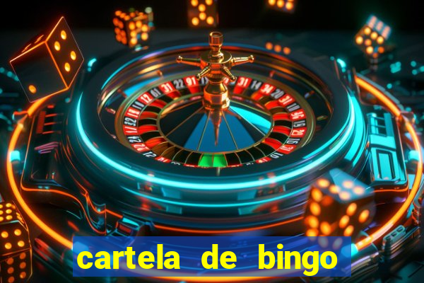 cartela de bingo cha de panela