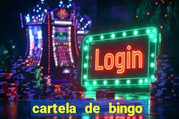 cartela de bingo cha de panela