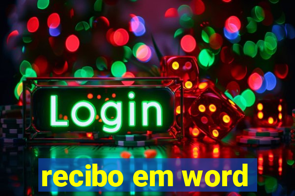 recibo em word