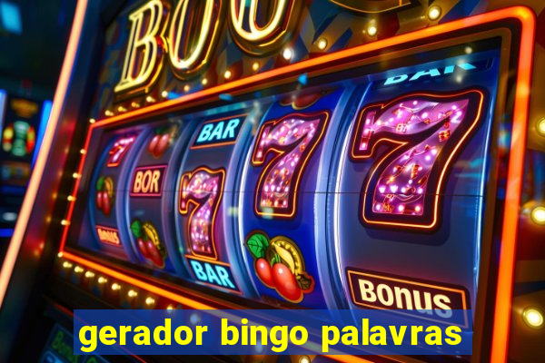 gerador bingo palavras