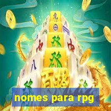 nomes para rpg