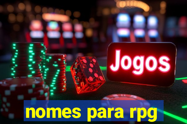 nomes para rpg