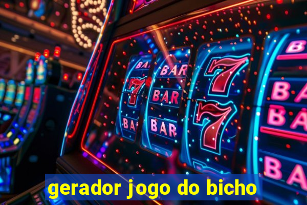 gerador jogo do bicho