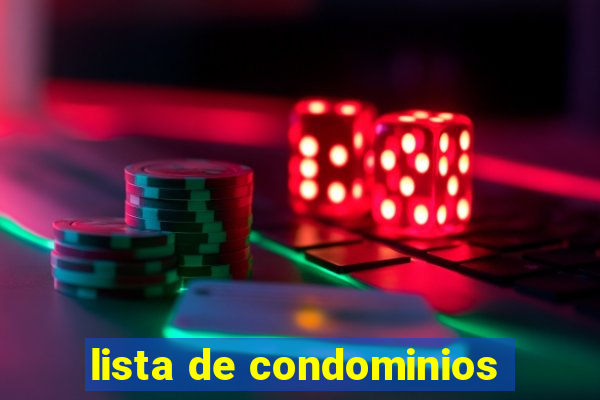 lista de condominios