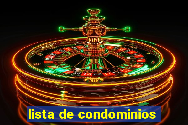 lista de condominios