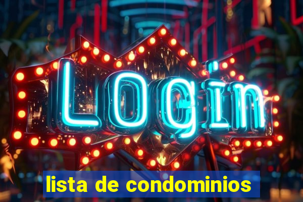 lista de condominios