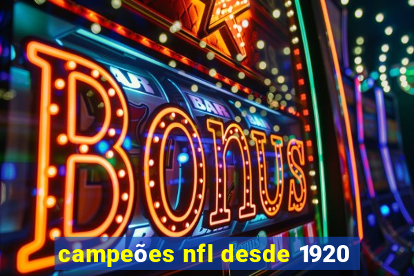 campeões nfl desde 1920