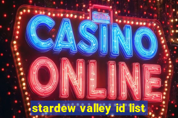 stardew valley id list