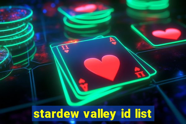 stardew valley id list