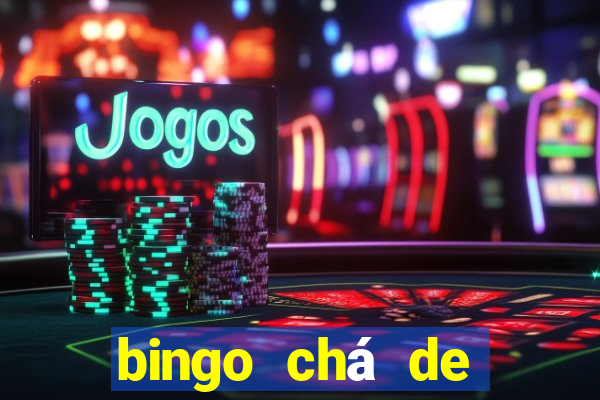 bingo chá de bebê excel