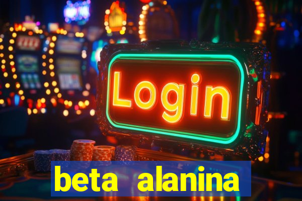 beta alanina aumenta a pressao