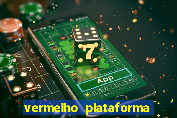 vermelho plataforma de jogos