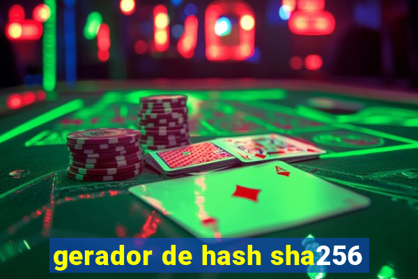 gerador de hash sha256