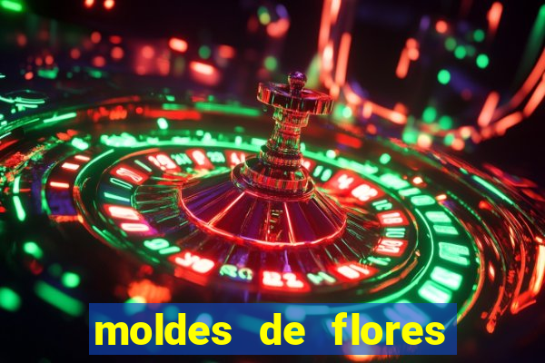 moldes de flores gigantes para imprimir