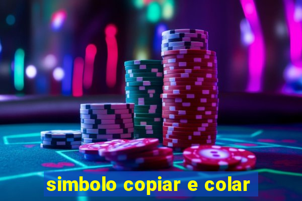 simbolo copiar e colar