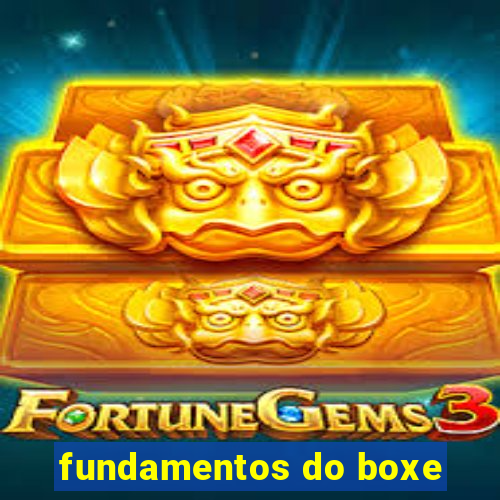 fundamentos do boxe