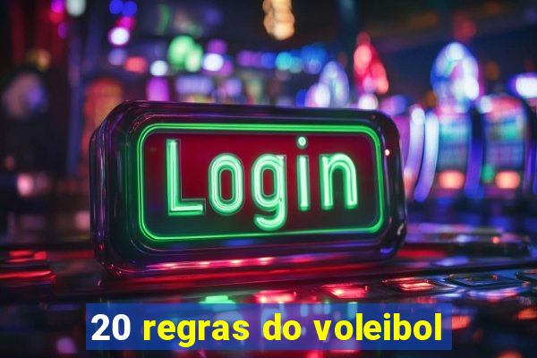 20 regras do voleibol