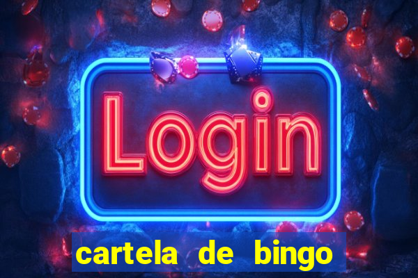 cartela de bingo cha de bebe