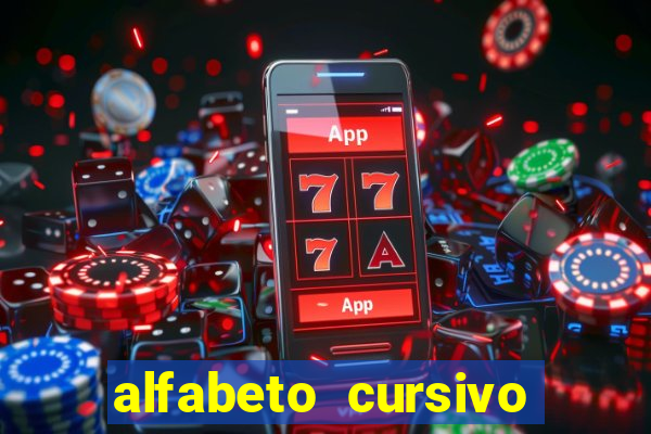 alfabeto cursivo pontilhado para imprimir pdf