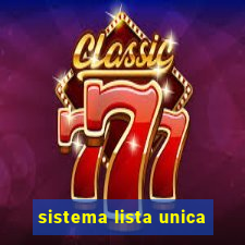 sistema lista unica