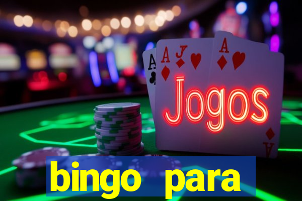 bingo para despedida de solteira para imprimir