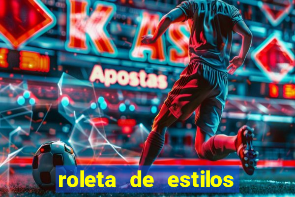 roleta de estilos de roupas