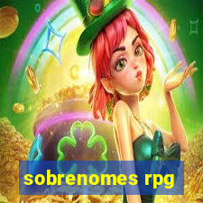 sobrenomes rpg