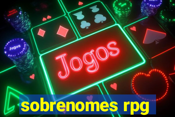 sobrenomes rpg