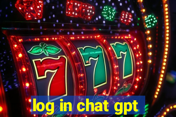 log in chat gpt