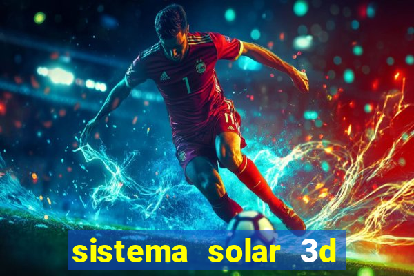 sistema solar 3d em movimento