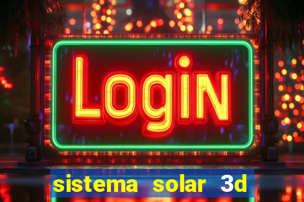 sistema solar 3d em movimento