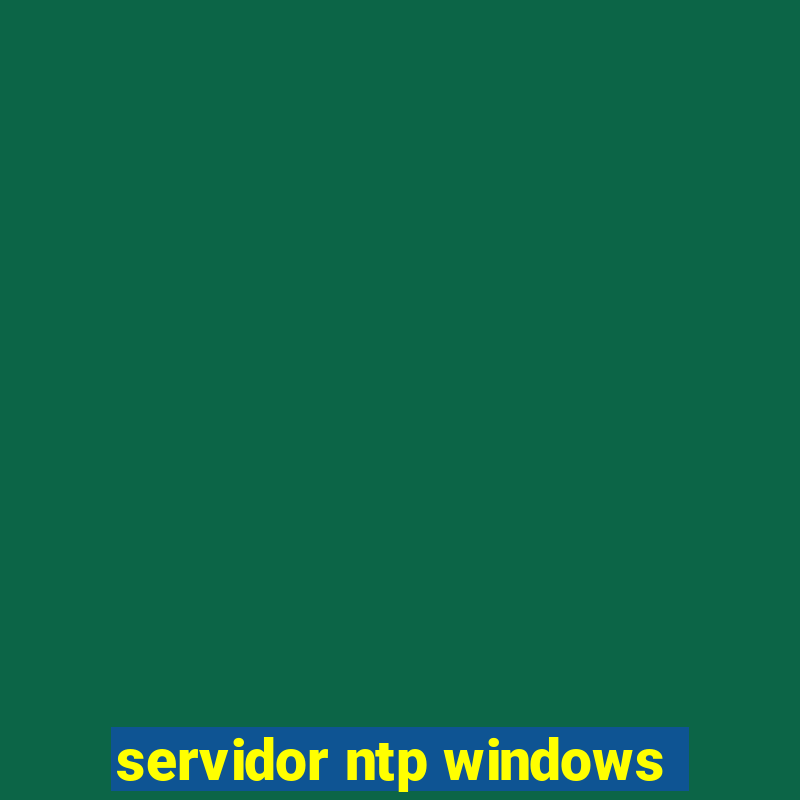 servidor ntp windows