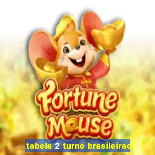 tabela 2 turno brasileirao